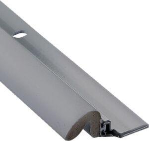 Simply Conserve Premium Screw-On Set Door Weatherstripping with Aluminum Carrier and Foam Gasket in Gray 