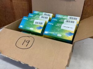 Case of (19) Athphy Disposable Nitrile Gloves, 100pcs 