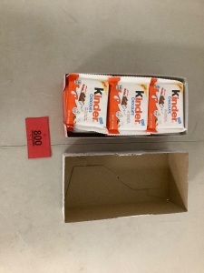 Box Of 18 4CT Packages Of Kinder Chocolate