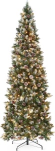 6Ft Pre-lit Pencil Christmas Tree