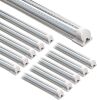 Lot of (2) Barrina LED 8FT 72W 9000LM 5000K, Daylight White, V Shape, Clear Cover, Hight Output, Linkable Shop Lights, 10 Pack 