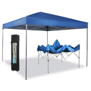 PHI VILLA 10' x 10' Instant Pop Up Canopy with Bag, Blue - Appears New