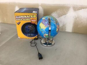 Waldauge Illuminated World Globe with Stand