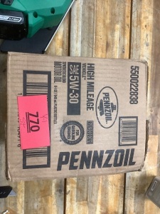 Box Of Pennzoil Sae 5W-30 Motor Oil 6 Count