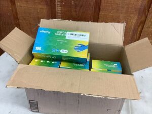 Lot of (9) Athphy Disposable Nitrile Gloves, 100pcs 