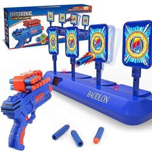 BAODLON Digital Shooting Targets with Foam Dart Toy Gun, Electronic Scoring Auto Reset 