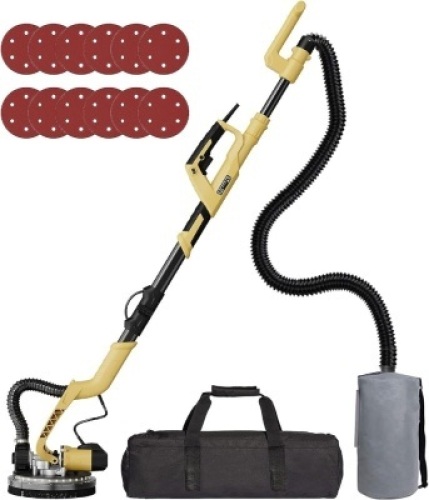&nbsp;YATTICH Drywall Sander, Electric Motor Sander, 7 Variable Speed, 1000-1850RPM With LED Light, Extendable Handle, 12 Sanding Discs, with Automatic Dust...