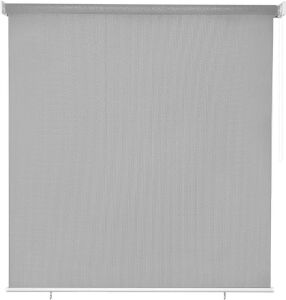 Osimlead Outdoor Roller Shade Patio Roll Up Blinds 7.5' x 6', Grey 