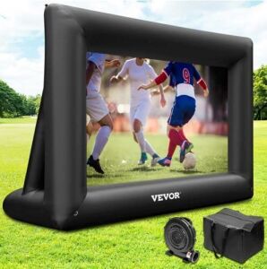 VEVOR 24 ft. Inflatable Movie Screen Inflatable Projector Screen with 350-Watt Air Blower