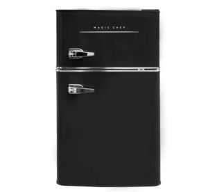 Magic Chef Retro 3.2 Cu. Ft. 2 door Mini Fridge in Black - Small Dents 