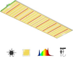 BESTVA BP4000 Dimmable Full Spectrum LED Grow Light with High Yield Diodes for 4' x 4' Grow Tent