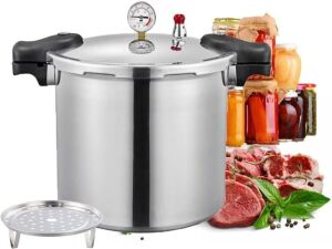 25 Qt Pressure Canner Cooker with Cooking Rack 