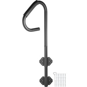 VEVOR 48" Stationary Heavy Iron Under Mount Spa Handrail with Sponge Rubber Grip 600LBS Capacity 