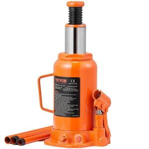 VEVOR 20 Ton All Welded Hydraulic Bottle Jack, 7.5-14 inch Lifting Range, with 3-section Long Handle