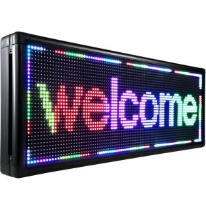 VEVOR 40" x 15" Digital LED Scrolling Sign Full Color - Crack on Back 