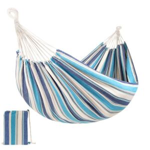 2-Person Brazilian-Style Double Hammock w/ Portable Carrying Bag 