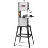 VEVOR 10-Inch, 560 & 1100 RPM Two-Speed Benchtop Bandsaw, 370W 1/2HP Motor with Metal Stand 