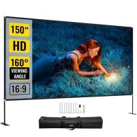 VEVOR Projector Screen with Stand 150inch 16:9 4K HD Wide Angle&nbsp;