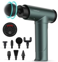 Muscle Massage Gun, O-CONN Deep Tissue Massage Gun, Electric Handheld Percussion Massager for Back, Neck, Shoulder, Arms, Impact Device with 6 Adjustable Speed and 8 Interchangeable Heads, Appears New, Untested