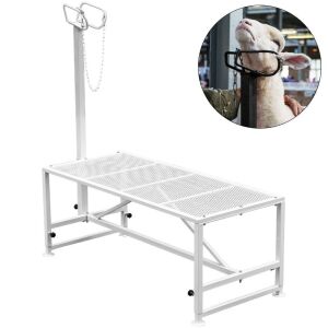 VEVOR Livestock Trimming Stand with Straight Head Piece 51x23 inches