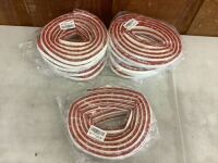 Lot of (5) D-Shaped Weather Stripping, 26'&nbsp;
