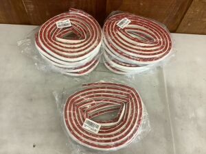 Lot of (5) D-Shaped Weather Stripping, 26' 