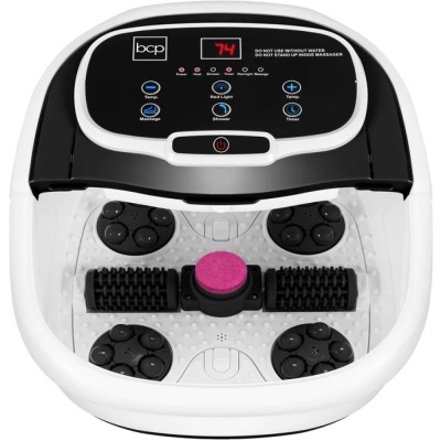 Automatic Heated Shiatsu Massage Foot Bath Spa w/ Pumice Stone