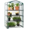4-Tier Mini Portable Indoor Outdoor Greenhouse w/ Steel Shelves - 40in