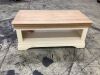 Country Cottage Natural Oak and Painted Coffee Table 