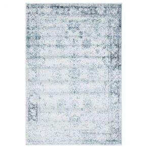 Unique Loom Sofia Casino Light Blue 4' x 6' Area Rug