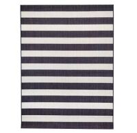 Hampton Bay&nbsp;Nautical Stripes Navy 8 ft. x 10 ft. Indoor/Outdoor Patio Area Rug