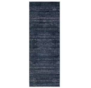 Jill Zarin Uptown Collection Madison Avenue Navy Blue 2' 2 x 6' 0 Runner Rug