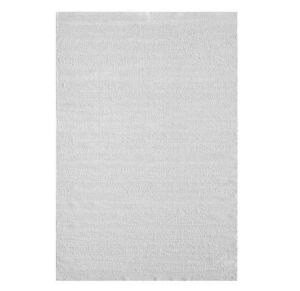 Huluwat White 8 ft. x 11 ft. Polyester Rectangle Area Rug