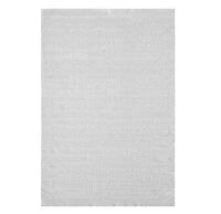 Huluwat White 8 ft. x 11 ft. Polyester Rectangle Area Rug