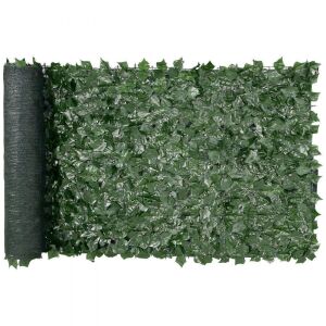 VEVOR 39 x 98 in Artificial Green Ivy Privacy Fence Wall Screen with Mesh Cloth Backing and Strengthened Joint