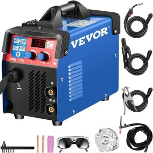 VEVOR 130A 3 in 1 Combo MMA/MIG/LIFT TIG Welder Machine, Flux Core Welder