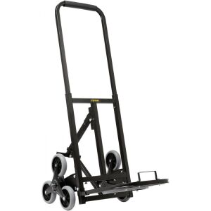 VEVOR Stair Climbing Cart Foldable Hand Truck 375 lbs Capacity w/ Backup Wheels