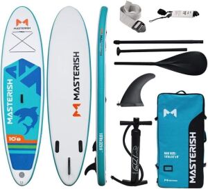 Masterish Inflatable Stand Up Paddle Board with Accessories 10'8" x 32" x 6" 