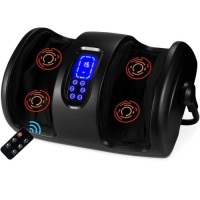 Reflexology Shiatsu Foot Massager w/ High-Intensity Rollers, Remote Control