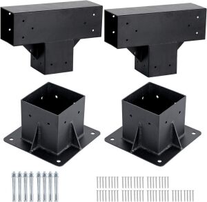 Neorexon Gazebo Bracket Hardware for 4" x 4" Posts 