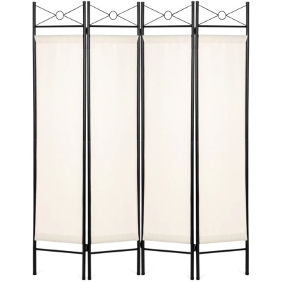 4-Panel Folding Privacy Screen Room Divider Decoration Accent, 6ft