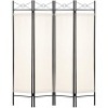 4-Panel Folding Privacy Screen Room Divider Decoration Accent, 6ft&nbsp;