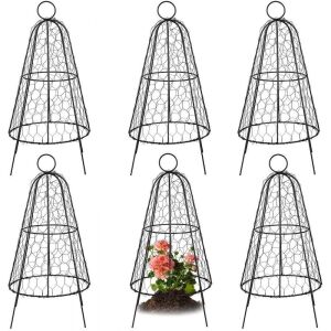 VEVOR Chicken Wire Cloche, 6 Packs 12.2" Diameter x 20" Height, Plant Protector 