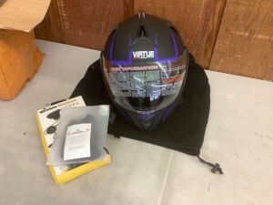 Full Face Motorcycle Helmet with Wireless Headset