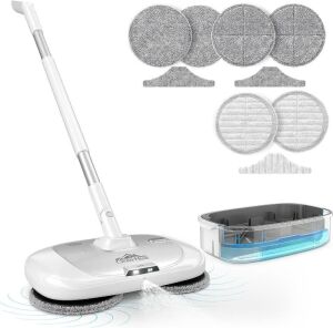 CLEANHAUS Cordless Electric Mop with Cleaning Station