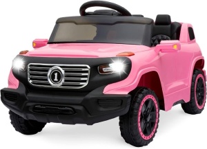 6V Kids Ride-On Car Truck Toy w/ RC Parent Control, 3 Speeds, Lights, Horn