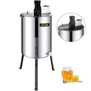 VEVOR Electric 4 Frame Bee Honey Extractor Separator Stainless Steel 