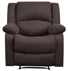 Relax A Lounger Preston 36 in. Width Big and Tall Chocolate Microfiber 1 Position Recliner