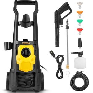 VEVOR Electric Power Washer w/ 30 ft Hose & Reel, 2000 PSI, Max 1.65 GPM 