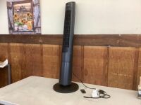Hampton Bay&nbsp;40 in. 3 Speed Remote Control Oscillating Tower Fan in Black